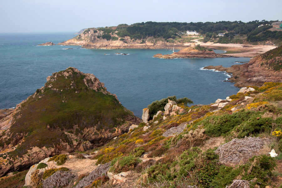 bike and barge tours europe affordable guided cycling Ouaisne,And,St,Brelade's,Bay,At,Low,Tide,On,Jersey